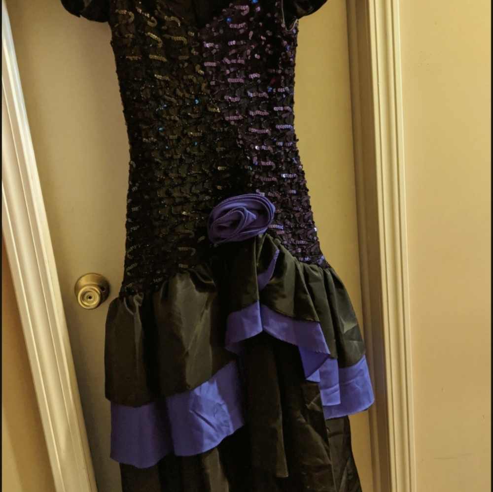 Night Moves Vintage Pom Pom dress 80's